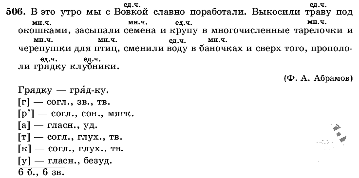 Русский язык, 5 класс, Т.А. Ладыженская, М.Т. Баранов, 2008 - 2015, задание: 506
