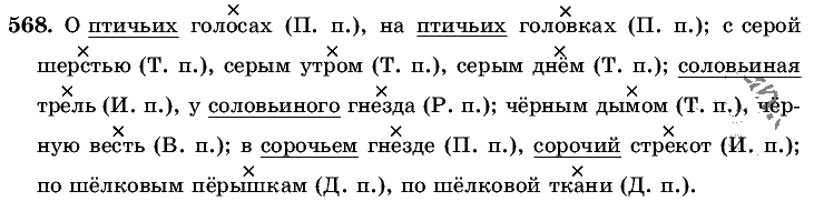 Русский язык, 5 класс, Т.А. Ладыженская, М.Т. Баранов, 2008 - 2015, задание: 568