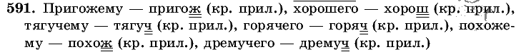 Русский язык, 5 класс, Т.А. Ладыженская, М.Т. Баранов, 2008 - 2015, задание: 591