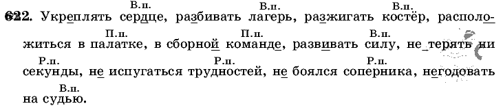 Русский язык, 5 класс, Т.А. Ладыженская, М.Т. Баранов, 2008 - 2015, задание: 622
