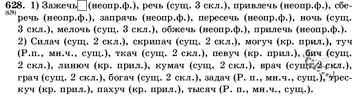Русский язык, 5 класс, Т.А. Ладыженская, М.Т. Баранов, 2008 - 2015, задание: 628