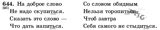 Русский язык, 5 класс, Т.А. Ладыженская, М.Т. Баранов, 2008 - 2015, задание: 644