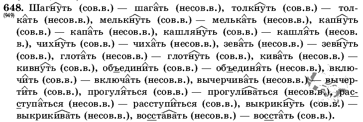 Русский язык, 5 класс, Т.А. Ладыженская, М.Т. Баранов, 2008 - 2015, задание: 648