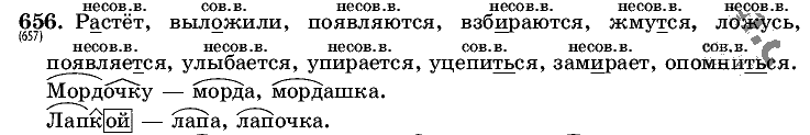Русский язык, 5 класс, Т.А. Ладыженская, М.Т. Баранов, 2008 - 2015, задание: 656