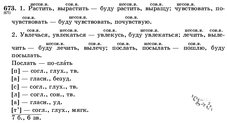 Русский язык, 5 класс, Т.А. Ладыженская, М.Т. Баранов, 2008 - 2015, задание: 673