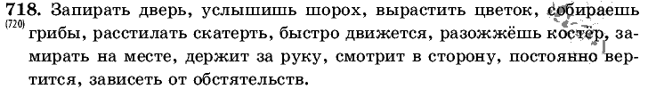 Русский язык, 5 класс, Т.А. Ладыженская, М.Т. Баранов, 2008 - 2015, задание: 718