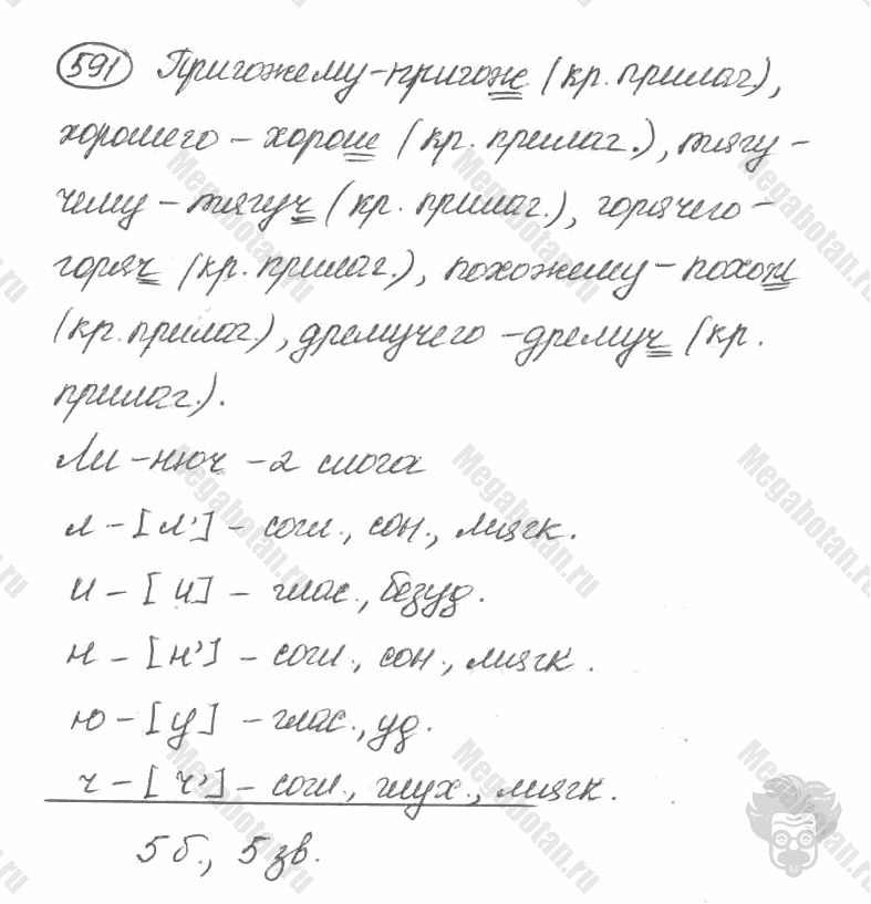 Старое издание, 5 класс, Ладыженская, 2000, задание: 591