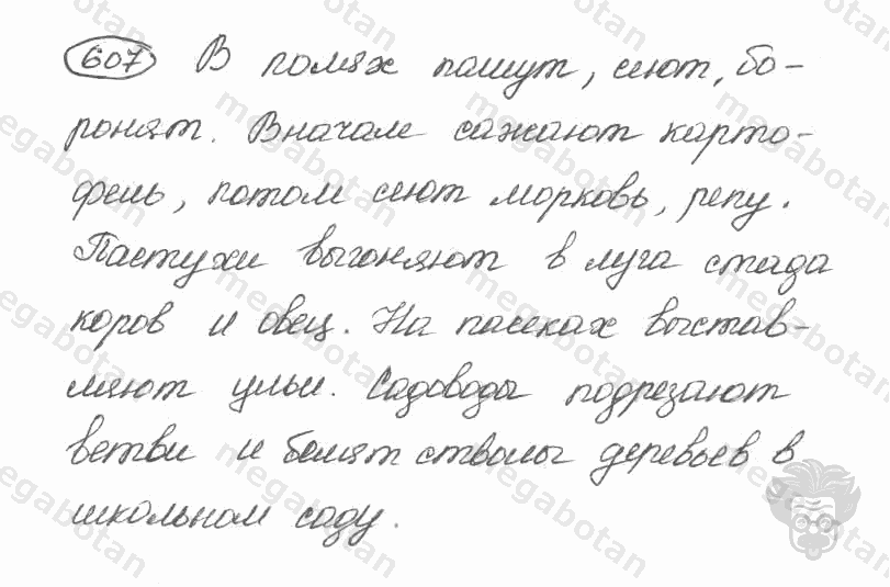Старое издание, 5 класс, Ладыженская, 2000, задание: 607