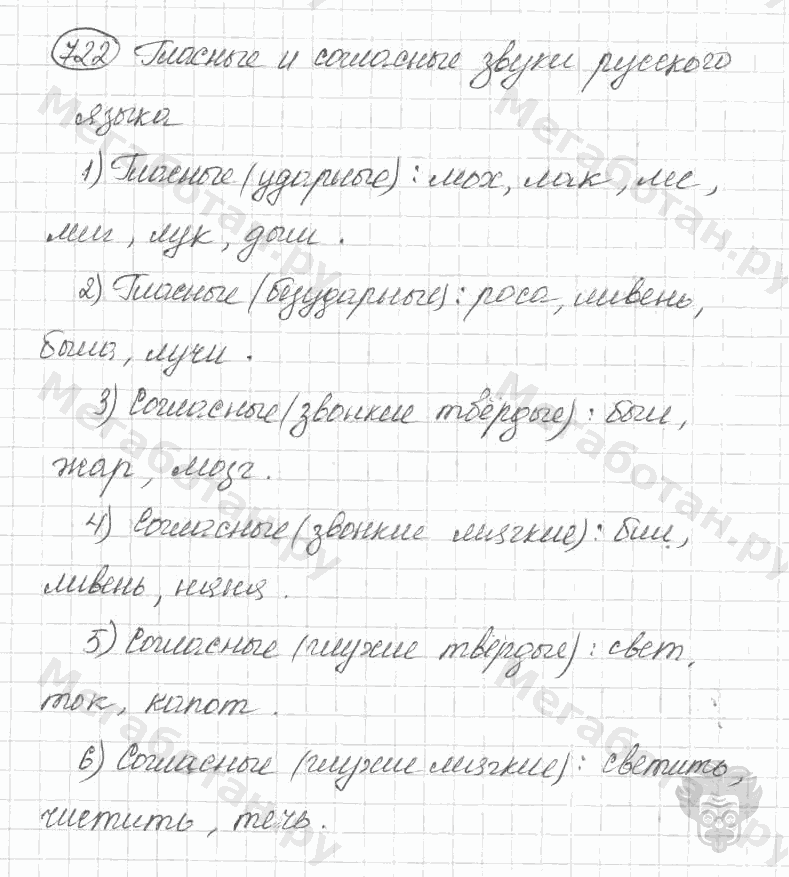 Старое издание, 5 класс, Ладыженская, 2000, задание: 722