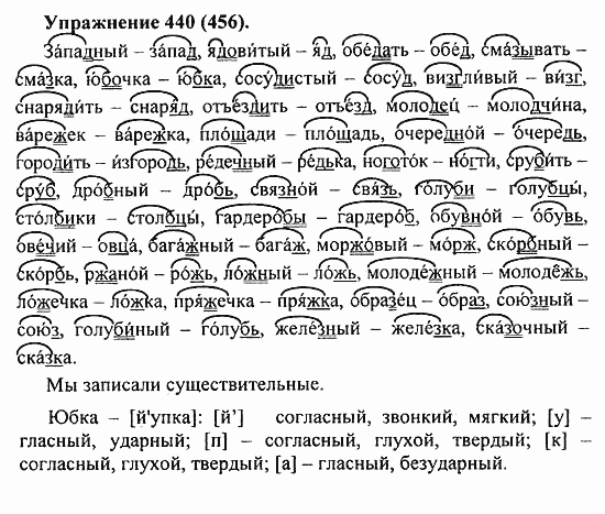 Практика, 5 класс, А.Ю. Купалова, 2007 / 2010, задание: 440(456)