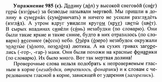 Практика, 5 класс, А.Ю. Купалова, 2007 / 2010, задание: 985(c)