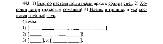 Русский язык, 5 класс, М.М. Разумовская, 2001, задание: 443