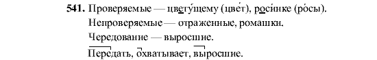 Русский язык, 5 класс, М.М. Разумовская, 2001, задание: 541