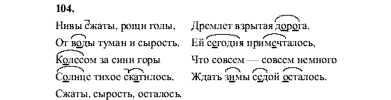 Русский язык, 5 класс, М.М. Разумовская, 2001, задание: 104