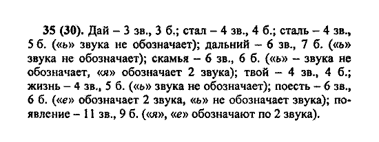 Русский язык, 5 класс, М.М. Разумовская, 2004 / 2009, задание: 35(30)