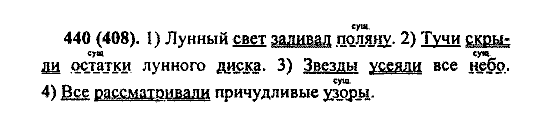 Русский язык, 5 класс, М.М. Разумовская, 2004 / 2009, задание: 440 (408)
