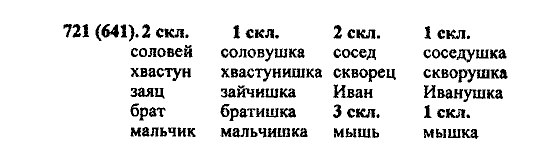 Русский язык, 5 класс, М.М. Разумовская, 2004 / 2009, задание: 721 (641)