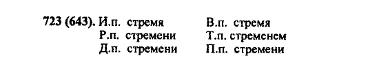 Русский язык, 5 класс, М.М. Разумовская, 2004 / 2009, задание: 723 (643)