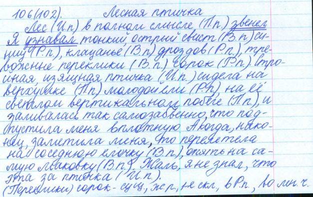 Русский язык, 5 класс, Баранов, Ладыженская, 2012 / 2015, задание: 106 (102)