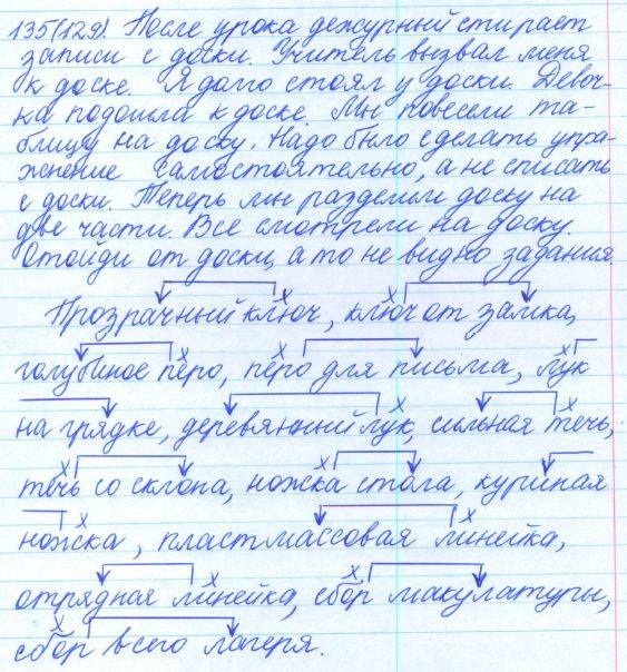 Русский язык, 5 класс, Баранов, Ладыженская, 2012 / 2015, задание: 135 (129)
