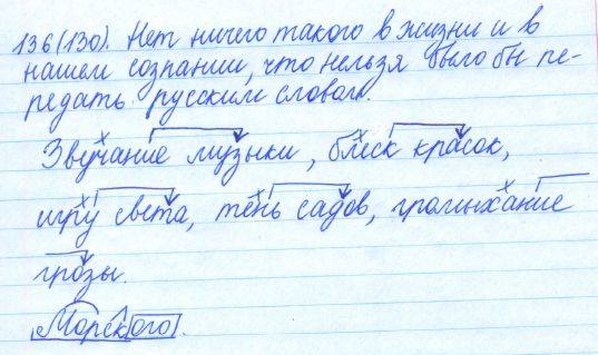 Русский язык, 5 класс, Баранов, Ладыженская, 2012 / 2015, задание: 136 (130)