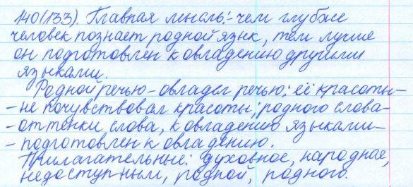 Русский язык, 5 класс, Баранов, Ладыженская, 2012 / 2015, задание: 140 (133)