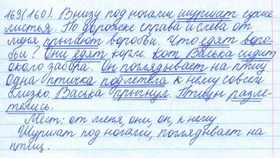 Русский язык, 5 класс, Баранов, Ладыженская, 2012 / 2015, задание: 163 (160)