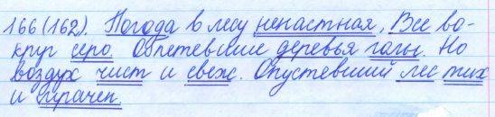 Русский язык, 5 класс, Баранов, Ладыженская, 2012 / 2015, задание: 166 (162)