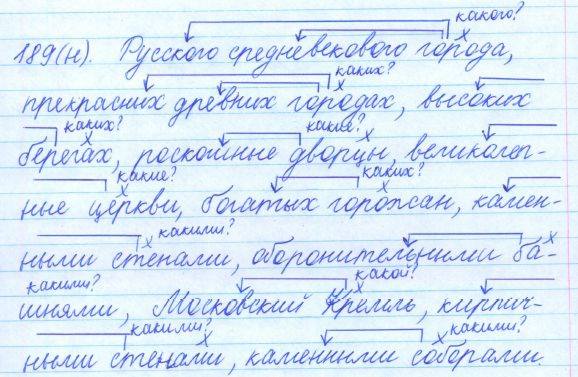 Русский язык, 5 класс, Баранов, Ладыженская, 2012 / 2015, задание: 189 (н)