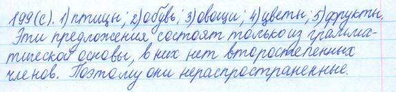 Русский язык, 5 класс, Баранов, Ладыженская, 2012 / 2015, задание: 199 (с)