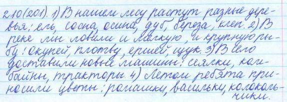 Русский язык, 5 класс, Баранов, Ладыженская, 2012 / 2015, задание: 210 (201)