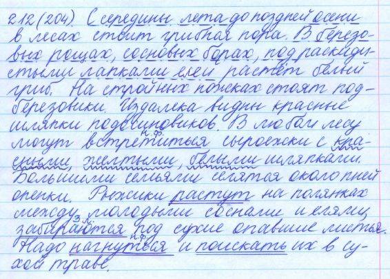 Русский язык, 5 класс, Баранов, Ладыженская, 2012 / 2015, задание: 212 (204)