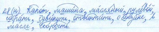 Русский язык, 5 класс, Баранов, Ладыженская, 2012 / 2015, задание: 28 (н)