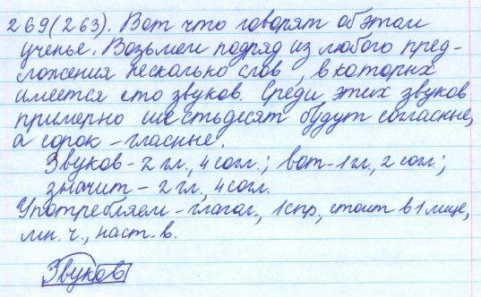 Русский язык, 5 класс, Баранов, Ладыженская, 2012 / 2015, задание: 269 (263)