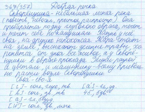 Русский язык, 5 класс, Баранов, Ладыженская, 2012 / 2015, задание: 367 (357)