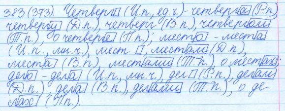 Русский язык, 5 класс, Баранов, Ладыженская, 2012 / 2015, задание: 383 (373)
