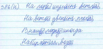 Русский язык, 5 класс, Баранов, Ладыженская, 2012 / 2015, задание: 386 (н)