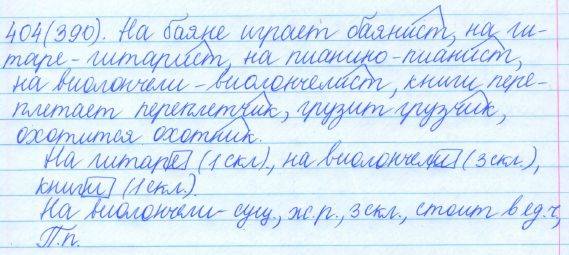 Русский язык, 5 класс, Баранов, Ладыженская, 2012 / 2015, задание: 404 (390)