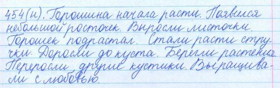 Русский язык, 5 класс, Баранов, Ладыженская, 2012 / 2015, задание: 454 (н)