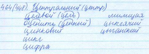 Русский язык, 5 класс, Баранов, Ладыженская, 2012 / 2015, задание: 464 (448)