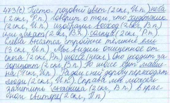 Русский язык, 5 класс, Баранов, Ладыженская, 2012 / 2015, задание: 473 (с)