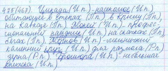 Русский язык, 5 класс, Баранов, Ладыженская, 2012 / 2015, задание: 475 (467)