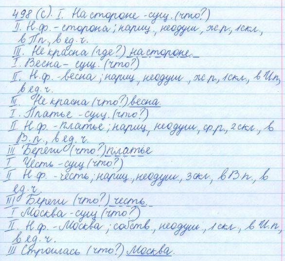 Русский язык, 5 класс, Баранов, Ладыженская, 2012 / 2015, задание: 498 (с)