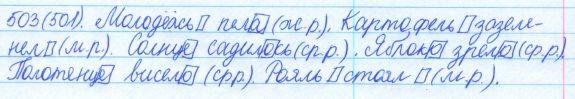 Русский язык, 5 класс, Баранов, Ладыженская, 2012 / 2015, задание: 503 (501)