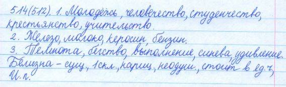 Русский язык, 5 класс, Баранов, Ладыженская, 2012 / 2015, задание: 514 (512)