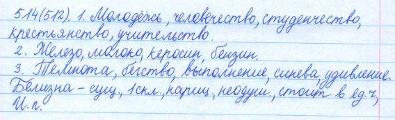 Русский язык, 5 класс, Баранов, Ладыженская, 2012 / 2015, задание: 514 (512)