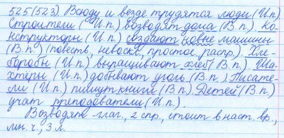 Русский язык, 5 класс, Баранов, Ладыженская, 2012 / 2015, задание: 525 (523)