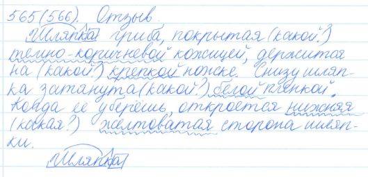 Русский язык, 5 класс, Баранов, Ладыженская, 2012 / 2015, задание: 565 (566)