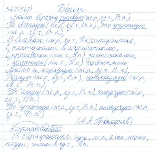 Русский язык, 5 класс, Баранов, Ладыженская, 2012 / 2015, задание: 567 (567)