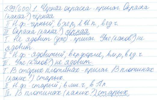 Русский язык, 5 класс, Баранов, Ладыженская, 2012 / 2015, задание: 599 (600)